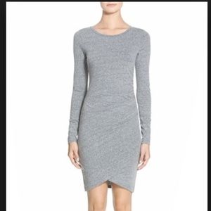 Leith Ruched Long Sleeve Dress